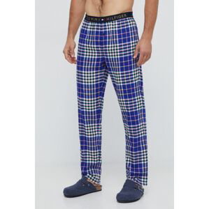 Pyžamové nohavice Tommy Hilfiger pánske, tmavomodrá farba, vzorovaná