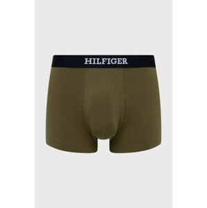 Boxerky Tommy Hilfiger pánske, zelená farba