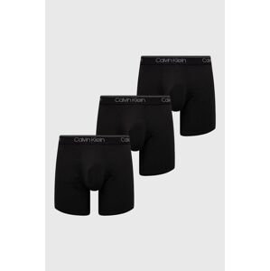 Boxerky Calvin Klein Underwear 3-pak pánske, čierna farba