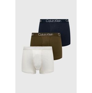 Boxerky Calvin Klein Underwear 3-pak pánske, zelená farba