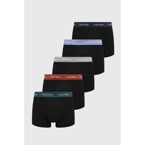 Boxerky Calvin Klein Underwear 5-pak pánske, čierna farba