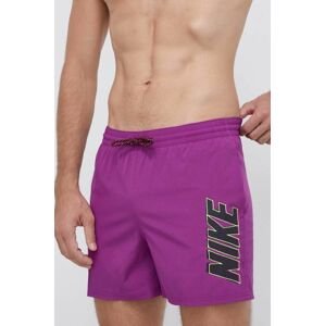 Plavkové šortky Nike Volley fialová farba