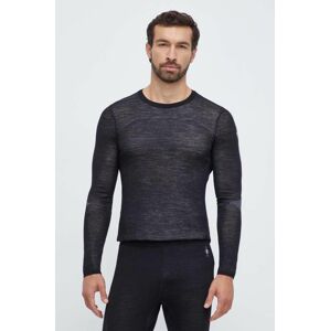 Funkčné tričko s dlhým rukávom Smartwool Intraknit Thermal Merino čierna farba