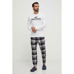 Pyžamo Hollister Co. pánska, šedá farba, vzorovaná
