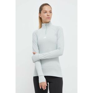 Tréningová mikina adidas Performance Techfit COLD.RDY zelená farba, jednofarebná