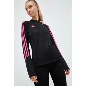 Tréningová mikina adidas Performance Tiro 23 čierna farba, s nášivkou