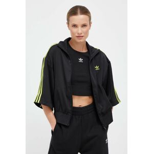 Mikina adidas Originals dámska, čierna farba, s nášivkou