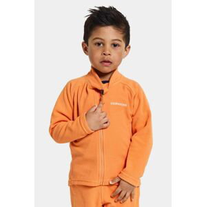 Detská mikina Didriksons MONTE KIDS FULLZIP oranžová farba, jednofarebná