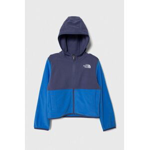 Detská mikina The North Face GLACIER F/Z HOODED JACKET s kapucňou, jednofarebná