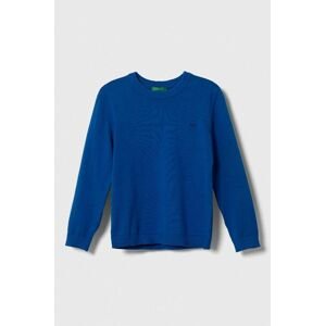 Detský bavlnený sveter United Colors of Benetton tenký