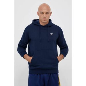 Mikina adidas Originals pánska, tmavomodrá farba, s kapucňou, s nášivkou