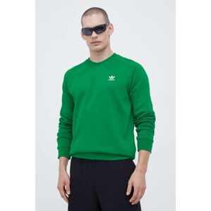 Mikina adidas Originals pánska, zelená farba, jednofarebná