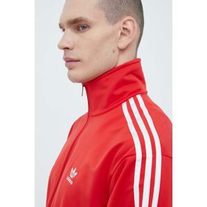 Mikina adidas Originals pánska, červená farba, s nášivkou