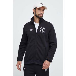 Mikina 47brand MLB New York Yankees pánska, čierna farba, s nášivkou