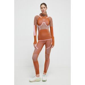 Tréningové tričko s dlhým rukávom adidas by Stella McCartney TrueStrenght x TERREX  True Nature oranžová farba