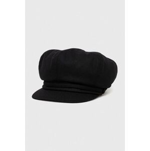Vlnená čiapka Luisa Spagnoli čierna farba, vlnený