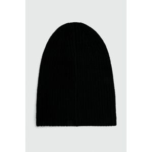 Vlnená čiapka By Malene Birger čierna farba, z tenkej pleteniny, vlnená