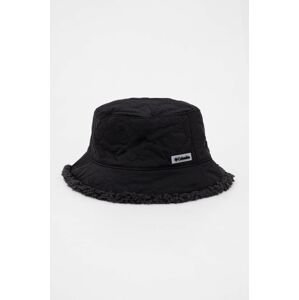 Obojstranný klobúk Columbia čierna farba