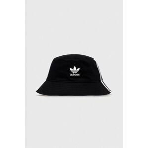 Bavlnený klobúk adidas Originals čierna farba, bavlnený