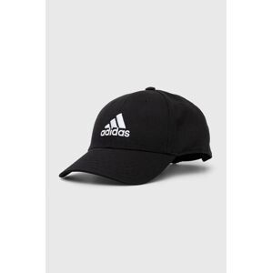 Bavlnená šiltovka adidas Performance čierna farba, s nášivkou