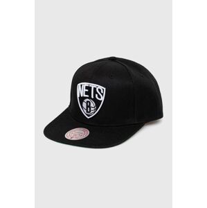 Šiltovka Mitchell&Ness BROOKLYN NETS čierna farba, s nášivkou