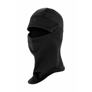 Kukla s prímesou vlny Fjallraven Keb Fleece Balaclava čierna farba