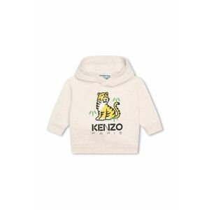 Detská tepláková súprava Kenzo Kids béžová farba