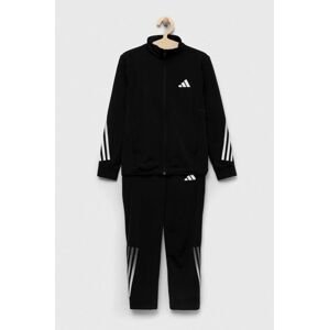 Detská tepláková súprava adidas U TI TRACKSUIT čierna farba