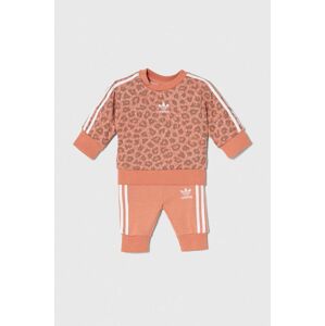 Tepláková súprava pre bábätká adidas Originals oranžová farba