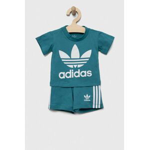 Sada pre bábätká adidas Originals tyrkysová farba