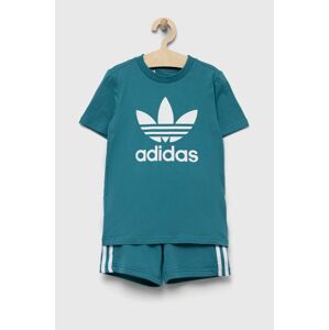 Detská súprava adidas Originals tyrkysová farba