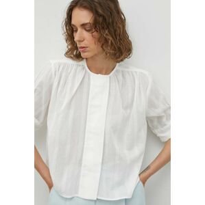 Bavlnená košeľa Day Birger et Mikkelsen dámska, biela farba, voľný strih