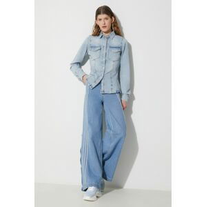 Rifľová košeľa Karl Lagerfeld Jeans dámska, slim, s klasickým golierom