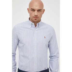 Bavlnená košeľa Polo Ralph Lauren pánska, regular, s golierom button-down