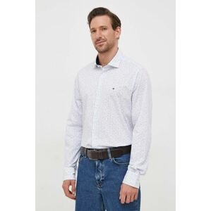 Bavlnená košeľa Tommy Hilfiger pánska, slim, s talianskym golierom