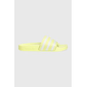 Šľapky adidas Originals Adilette dámske, žltá farba, IE9616