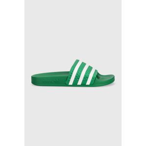 Šľapky adidas Originals dámske, zelená farba