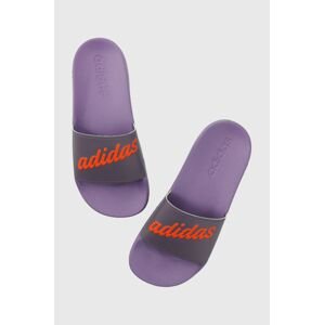 Šľapky adidas dámske, fialová farba