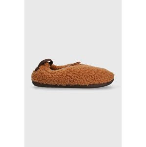 Papuče UGG Plushy Slipper hnedá farba, 1143952