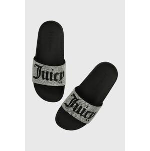 Šľapky Juicy Couture dámske, čierna farba