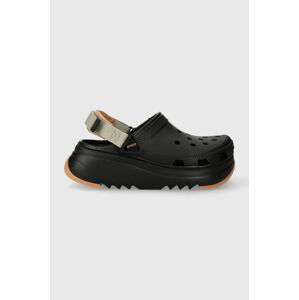 Šľapky Crocs Classic Hiker Xscape dámske, čierna farba, na platforme, 208365