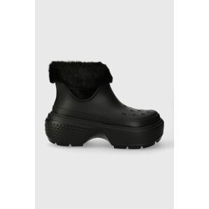 Snehule Crocs Stomp Lined Boot čierna farba, 208718