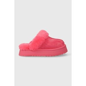 Semišové papuče UGG 1122550 ružová farba, Disquette