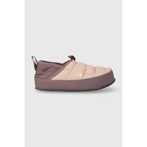 Detské papuče The North Face Y THERMOBALL TRACTION MULE II ružová farba