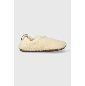 Detské papuče UGG K PLUSHY SLIPPER béžová farba