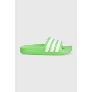 Detské šľapky adidas ADILETTE AQUA K zelená farba