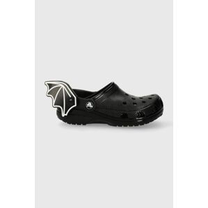 Detské šľapky Crocs 209231 CROCS CLASSIC I AM BAT CLOG KIDS čierna farba