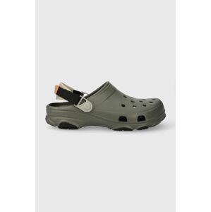 Šľapky Crocs Classic All Terain Clog pánske, zelená farba, 208062