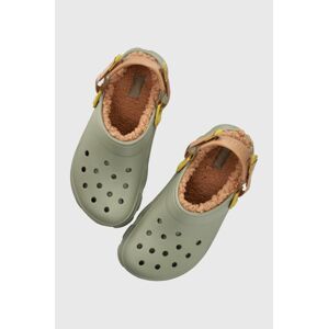 Šľapky Crocs Alle Terrain Lined Clog pánske, šedá farba, 207936