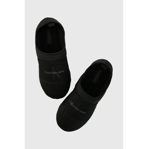 Papuče Calvin Klein Jeans HOME SLIPPER MONO čierna farba, YM0YM00840